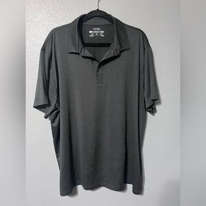 Ariattek Fitted Polo Mens Shirt Sz XXL Black  Stretch Workwear Performance EUC.
